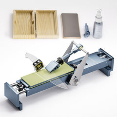 Cheefarcuut Guided Knife Sharpener | Vitrified Diamond, 4-U-Bearing System