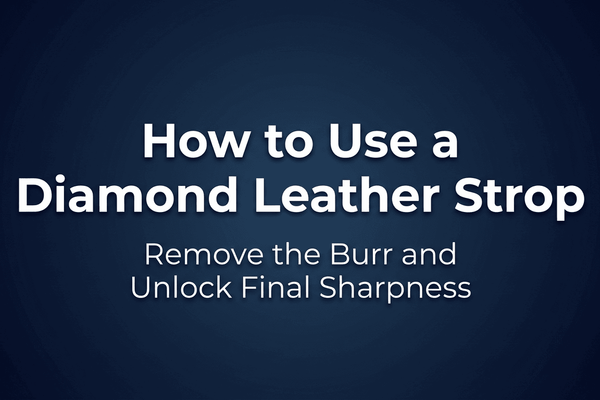 How to Use a Diamond Leather Strop: Remove the Burr and Unlock Final Sharpness