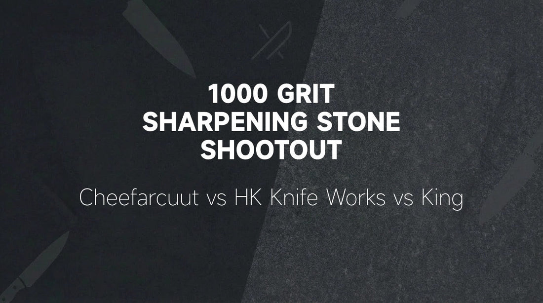 Cheefarcuut 1000 vs HK Knife Works vs King on Aogami #2 - from EdgeWorks Knife Studio
