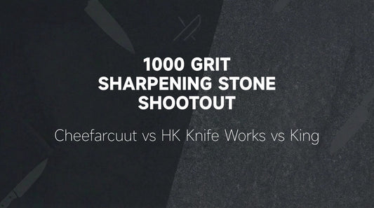 Cheefarcuut 1000 vs HK Knife Works vs King on Aogami #2 - from EdgeWorks Knife Studio