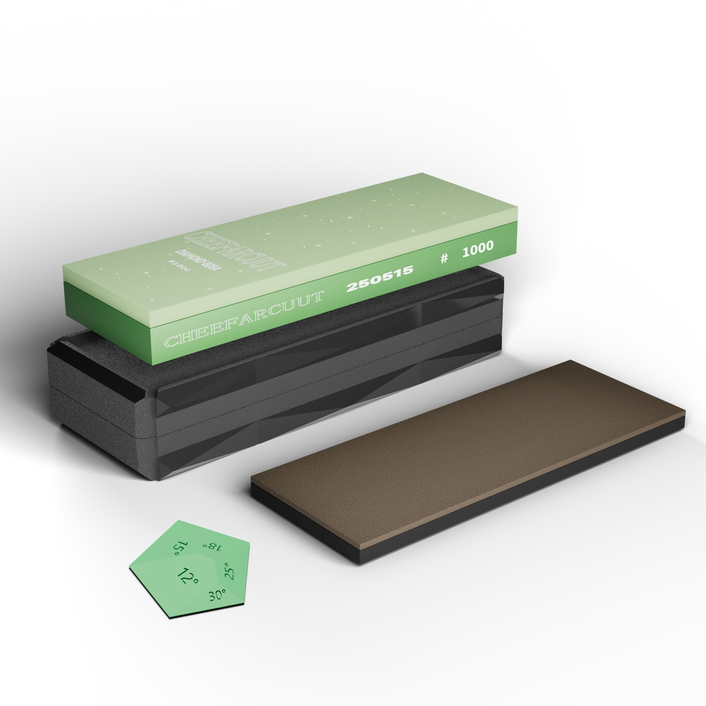 Cheefarcuut Vitrified Diamond Sharpening Stone – 1000 Grit, Fast Cutting for Super Steels like ZDP189 & S90V