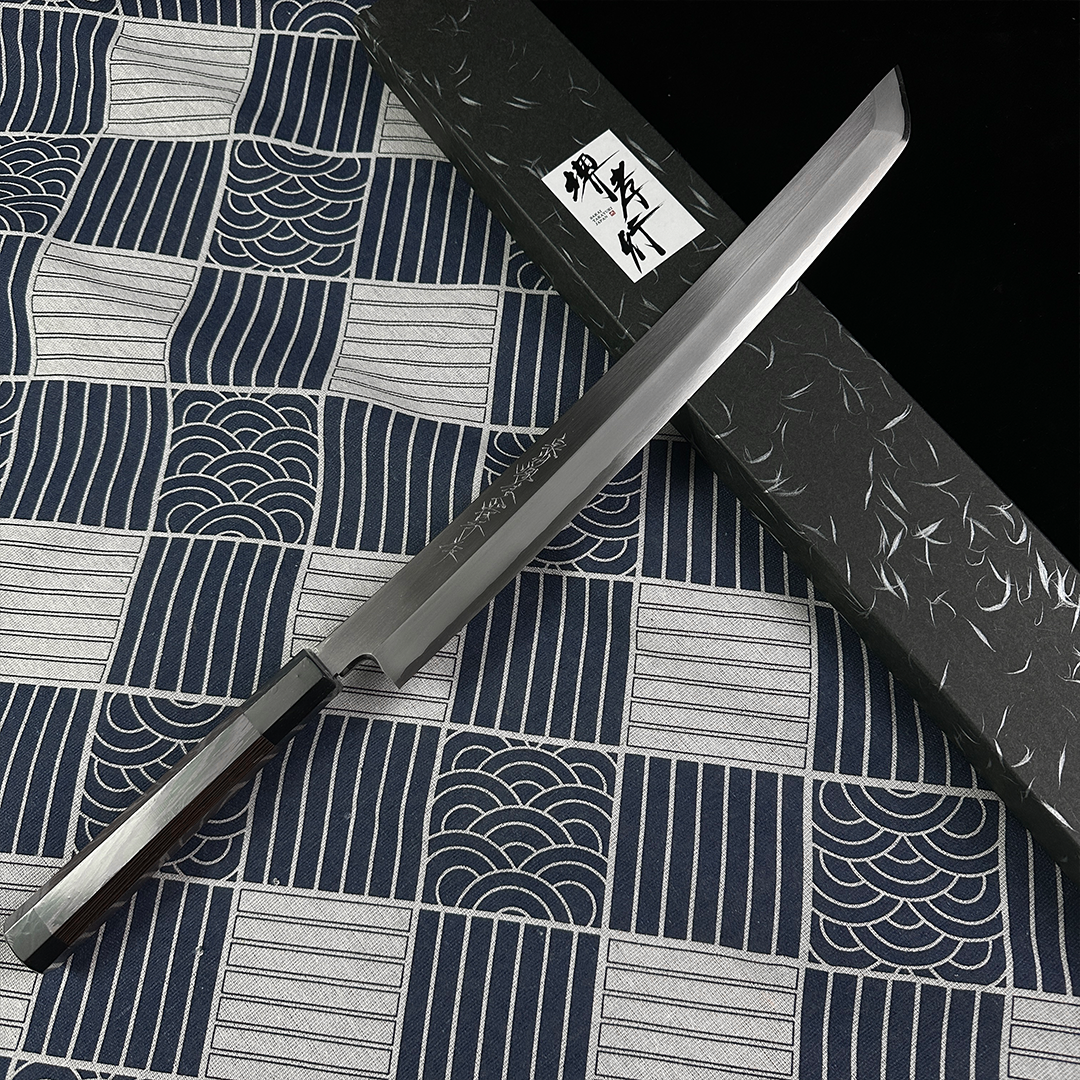 japanese Sakimaru Yanagiba 360mm sakai takayuki chef's knife Zangetsu  sashimi kitchen knife Ginsan steel