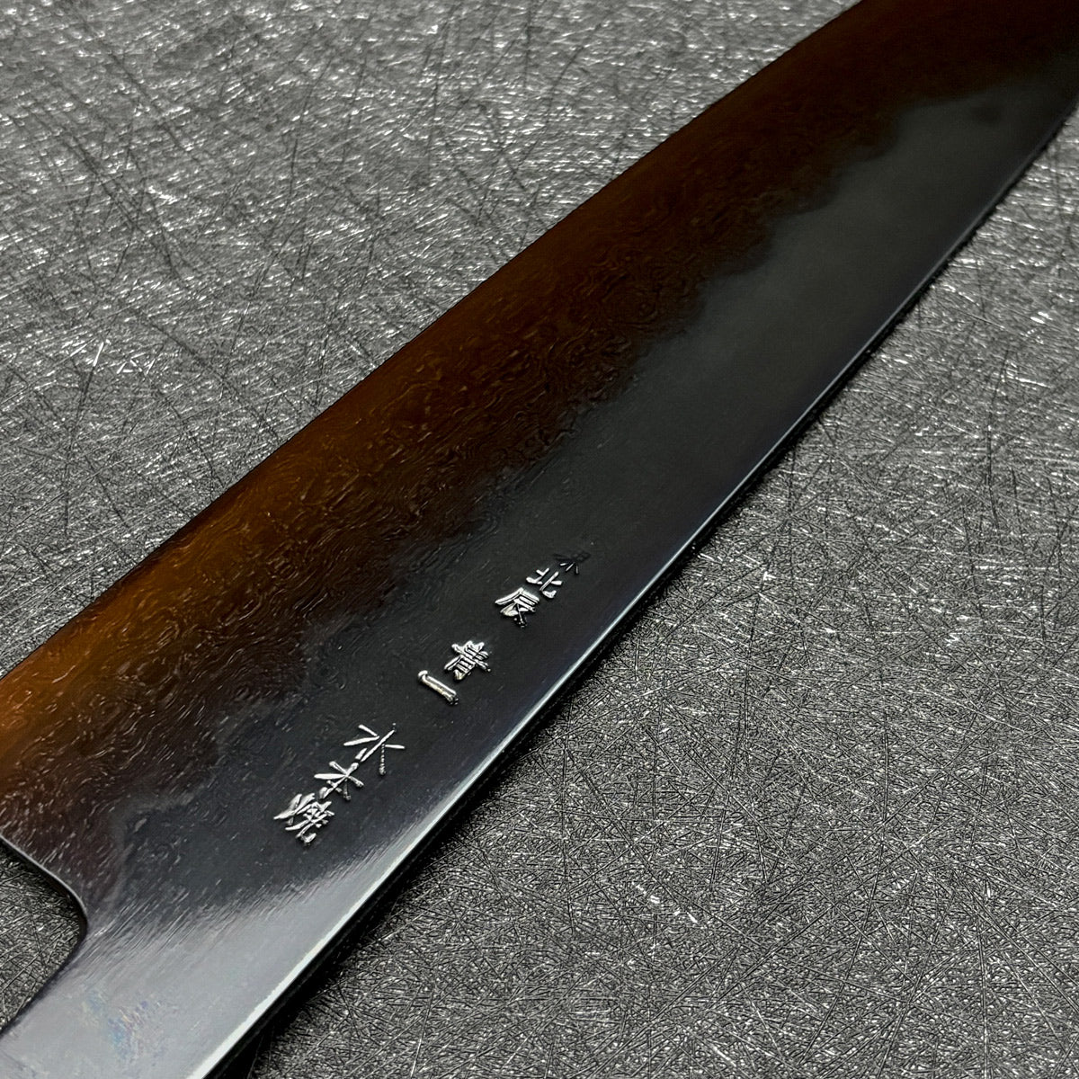 Japanese honyaki 240 gyuto knife Yoshikazu Ikeda chef knife Japanese kitchen knife