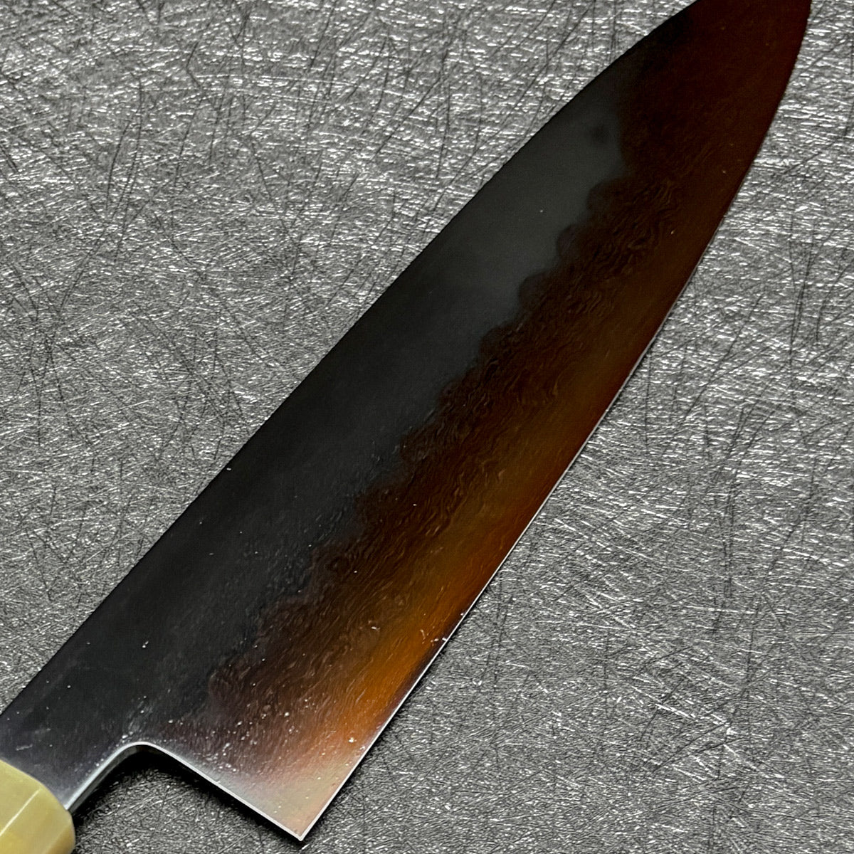 Japanese honyaki 240 gyuto knife Yoshikazu Ikeda chef knife Japanese kitchen knife