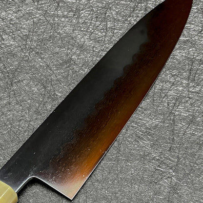 Japanese honyaki 240 gyuto knife Yoshikazu Ikeda chef knife Japanese kitchen knife