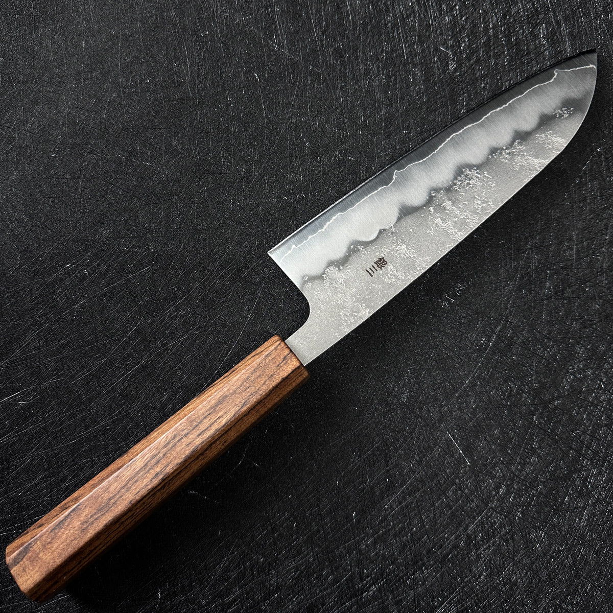 Japanese 165mm santoku kinfe Yoshihiro Ginsan steel nashiji kitchen knife