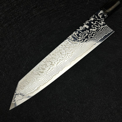 japanese chef knife 240mm kitchen knife Hatsukokoro kiritsuke gyuto damascus cooking knife FAXR2 powder  steel