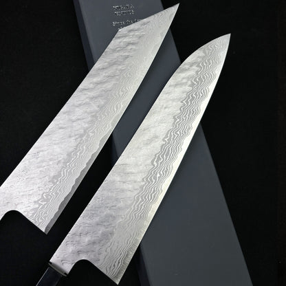 Japanese chef's knife Nigara VG10 Damascus Tsuchime Gyuto knife 240mm sharpknives Kiritsuke gyuto knife 240mm（9.4inch）  Double edged