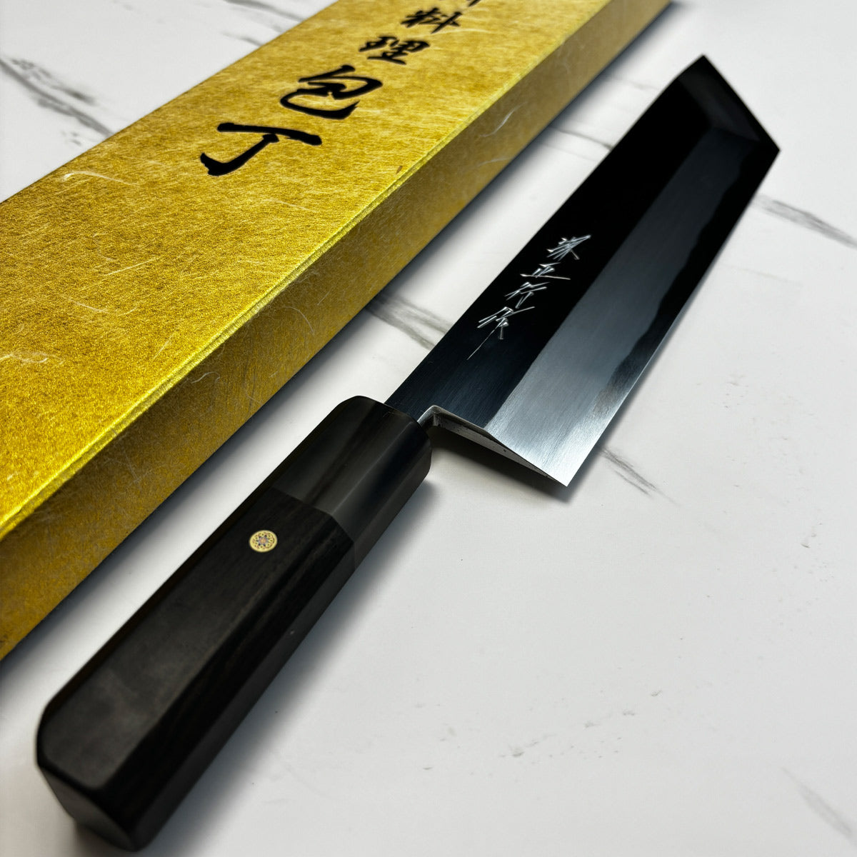 Japanese Tatsuo Ikeda eel knife 240mm mirror finished blue steel 2#  Single edged