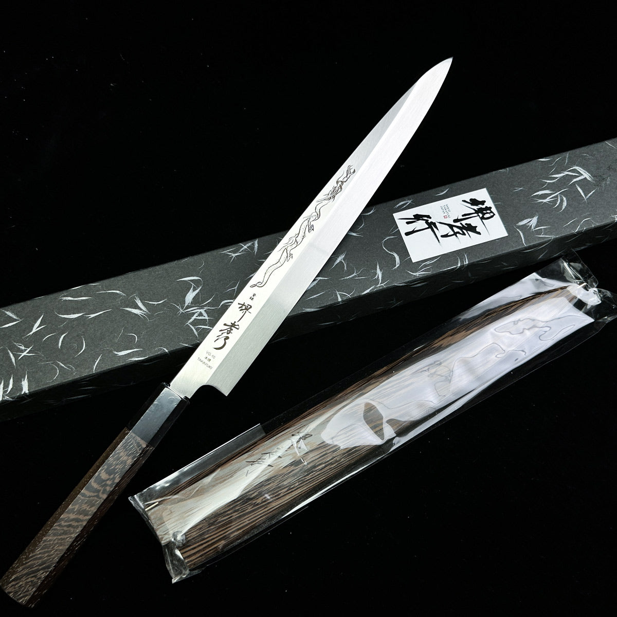 japanese  Yanagiba 300mm sakai takayuki chef's knife SHO-RYU  sashimi kitchen knife VG10 honyaki