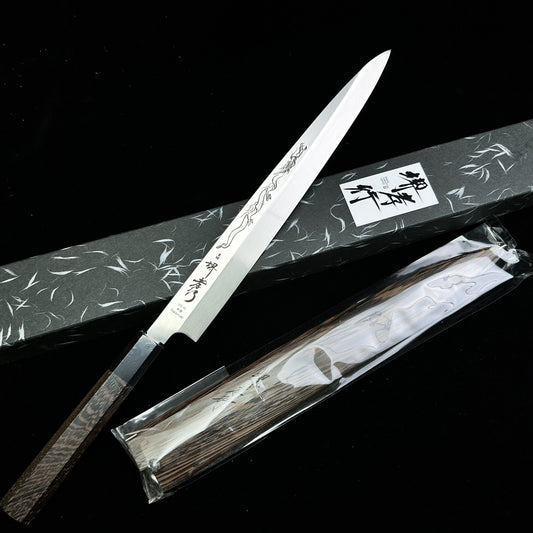 japanese  Yanagiba 300mm sakai takayuki chef's knife SHO-RYU  sashimi kitchen knife VG10 honyaki