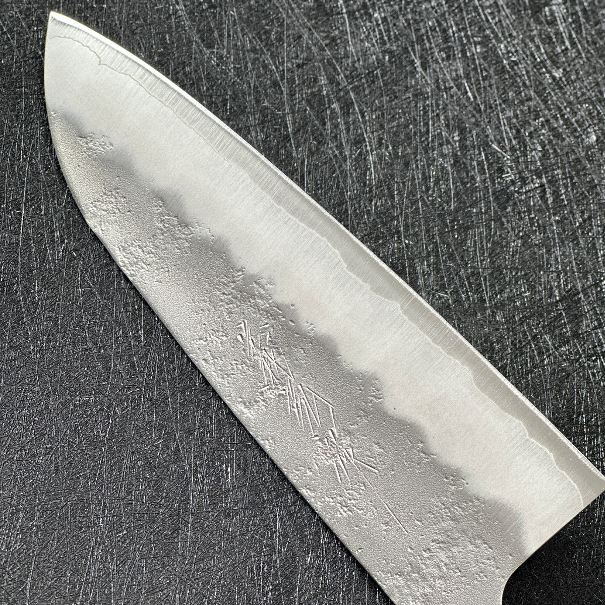 Japanese 165mm santoku kinfe Yoshihiro Ginsan steel nashiji kitchen knife