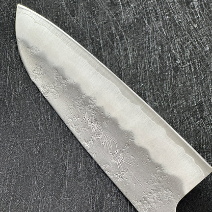 Japanese 165mm santoku kinfe Yoshihiro Ginsan steel nashiji kitchen knife