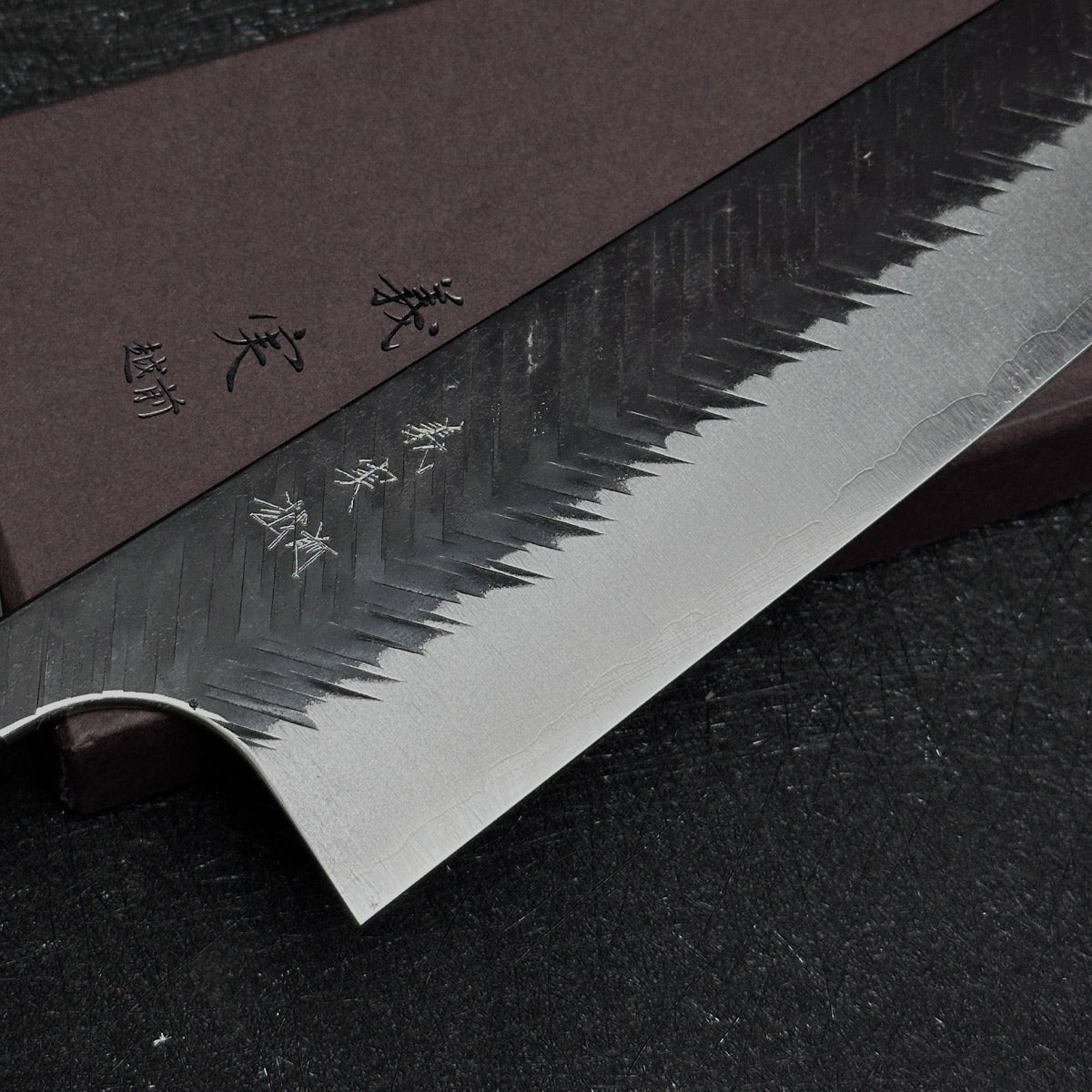 Japanese 210mm Kiritsuke gyuto knife Yoshimi Kato handmade AS steel Tsuchime finished kitchen knife