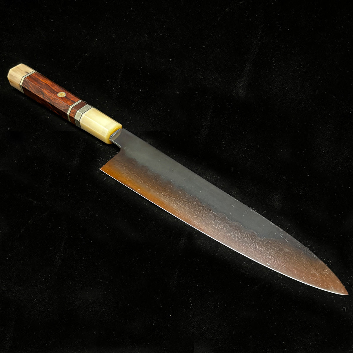 Japanese honyaki 240 gyuto knife Yoshikazu Ikeda chef knife Japanese kitchen knife