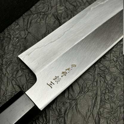 Japanese kitchen knife 180mm santoku cooking knife Satoshi Nakagawa  ginsan stainless steel
