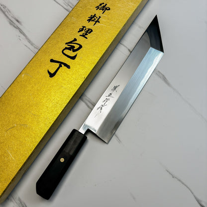 Japanese Tatsuo Ikeda eel knife 240mm mirror finished blue steel 2#  Single edged