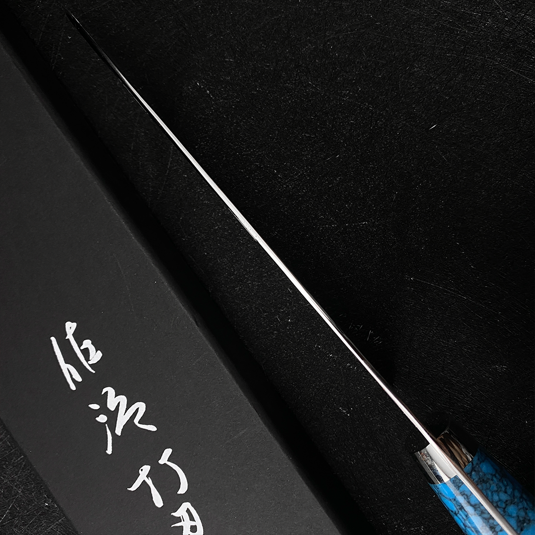 Japanese kitchen knife 180mm santoku kinfe Takeshi Saji cooking knife SRS13 powder steel sharp knife