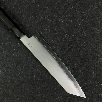 Japanese K-tip Gyuto 210mm  Tetsujin & Naohito Myojin  Ginsan steel  Migaki Ebony Handle