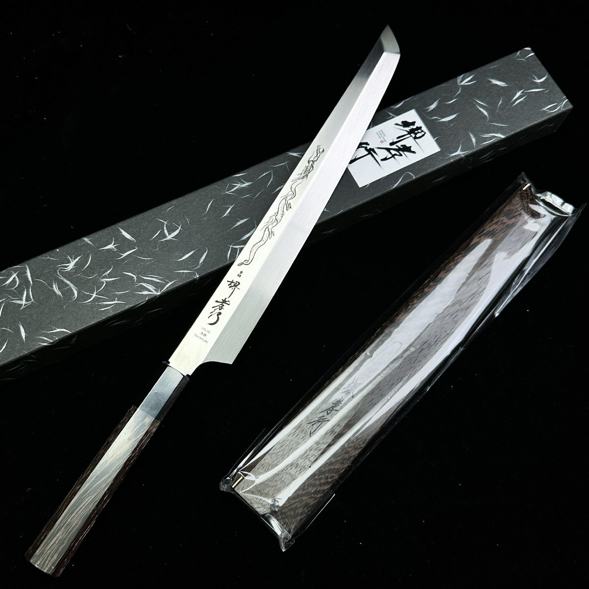 japanese Sakimaru Yanagiba 300mm sakai takayuki chef's knife SHO-RYU  sashimi kitchen knife VG10 honyaki knife