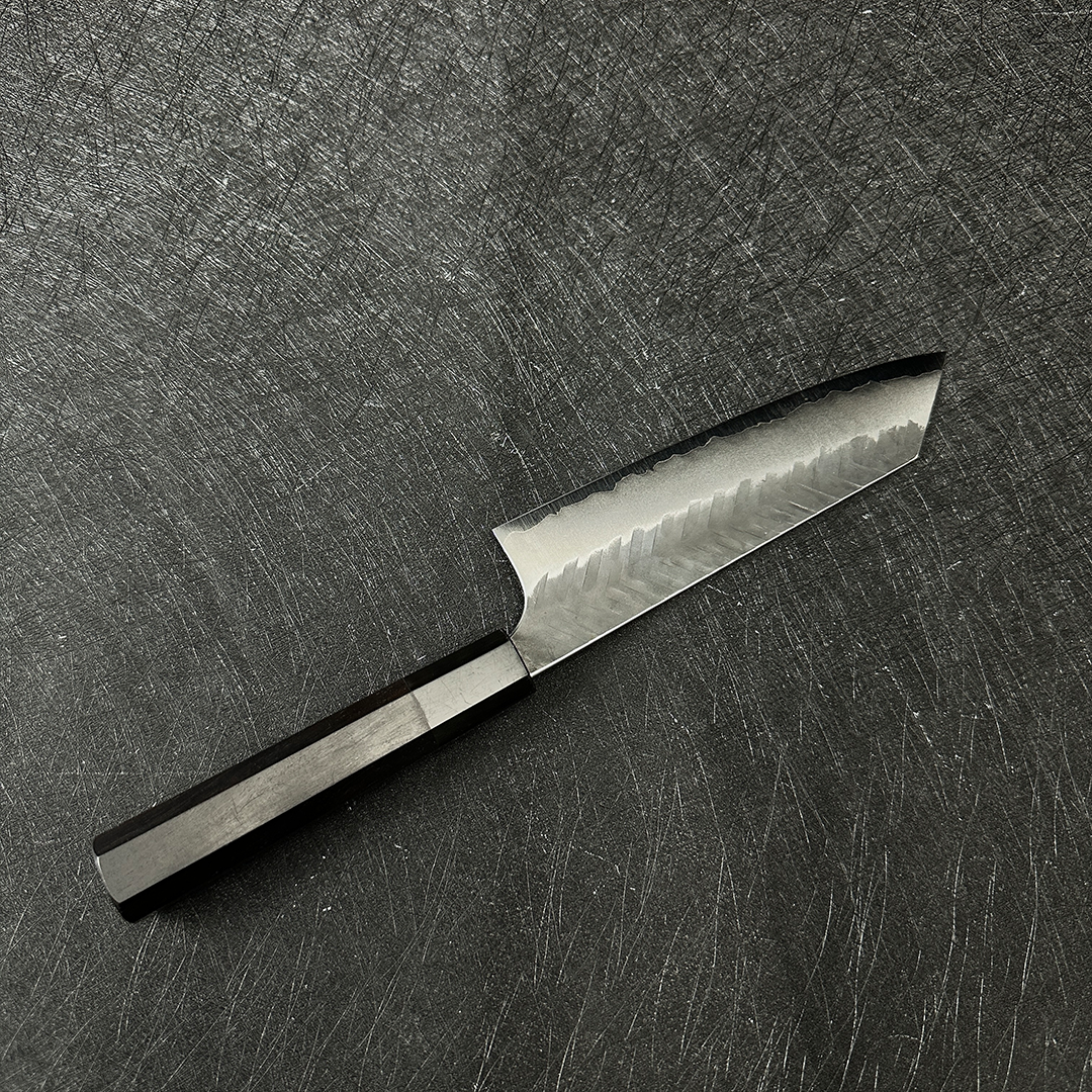 Japanese 170mm bunka knife Yoshimi Kato handmade AS steel Tsuchime finished kitchen knife