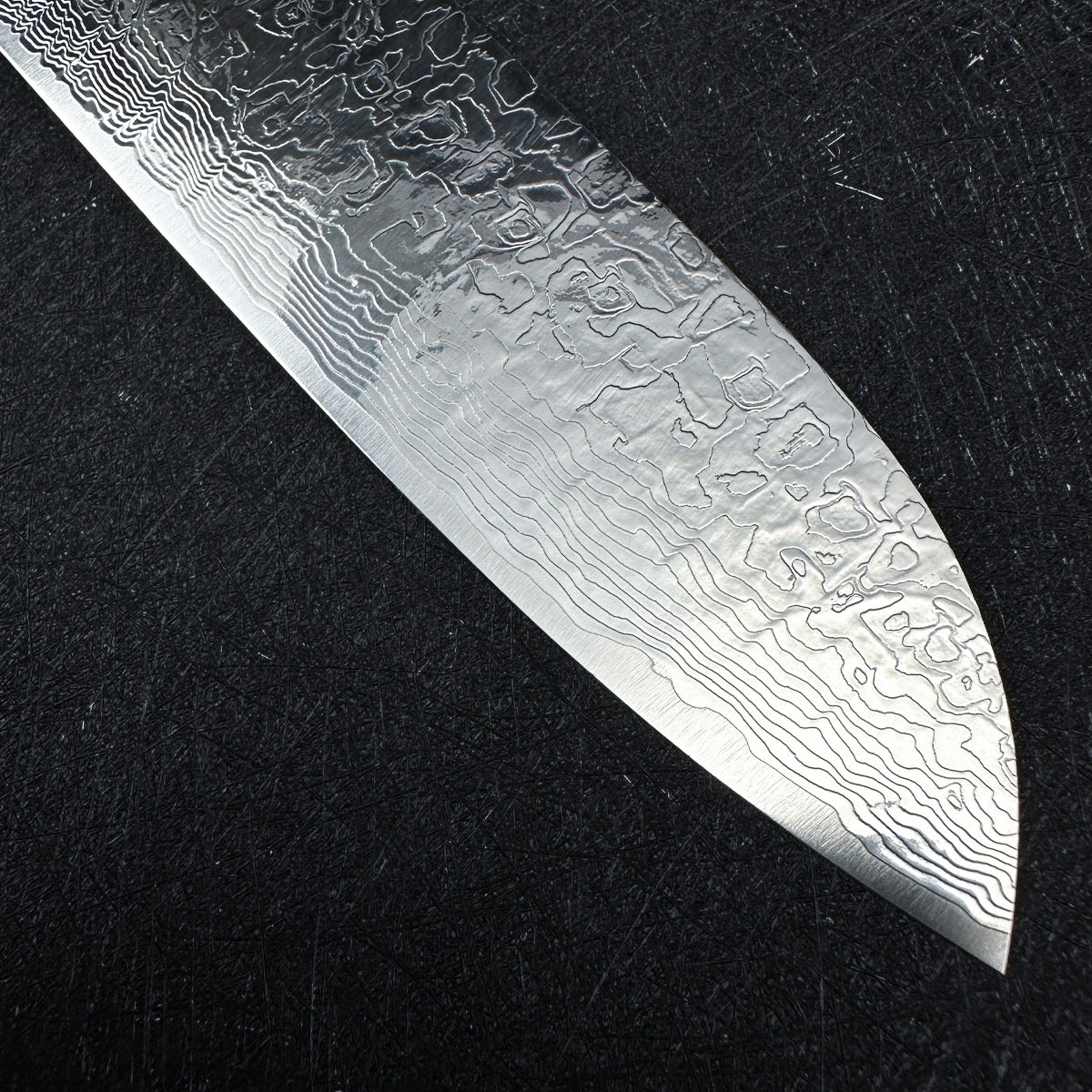 Japanese Takeshi Saji Santoku knife 180mm R2/SG2 powder steel Mirror damascus knife