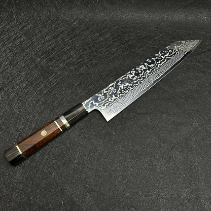 japanese chef knife 240mm kitchen knife Hatsukokoro kiritsuke gyuto damascus cooking knife FAXR2 powder  steel