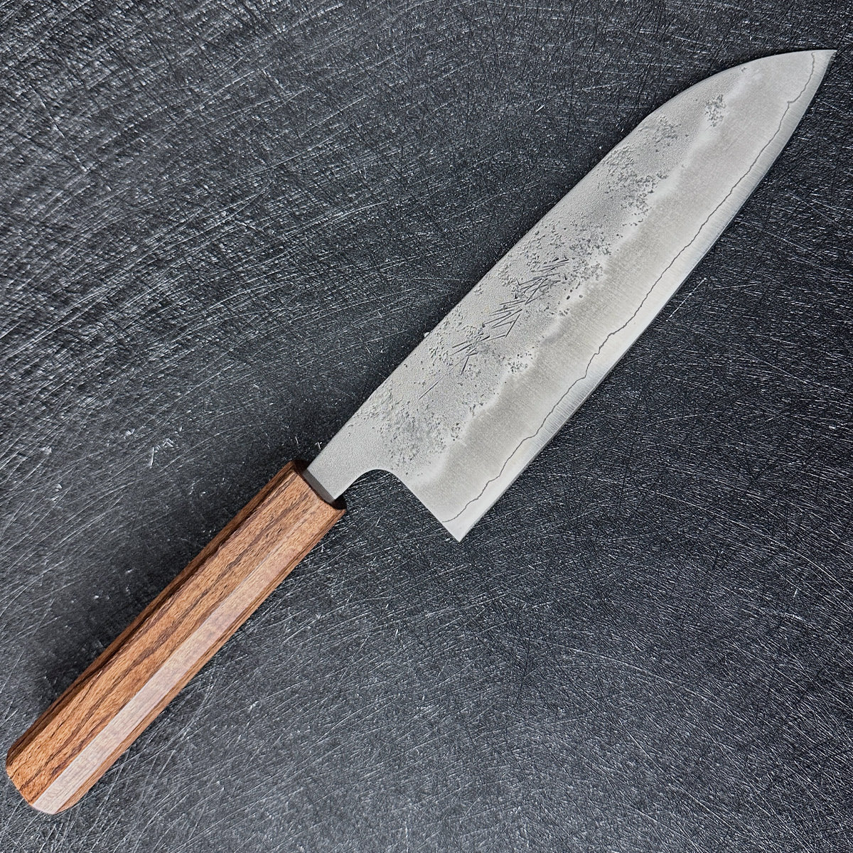 Japanese 165mm santoku kinfe Yoshihiro Ginsan steel nashiji kitchen knife