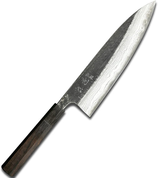 Japanese Hatsukokoro gyuto knife 210mm blade length Aogami#2 blue carbon steel Damascus kitchen knife Kumokage chefs knife (Gyuto knife)