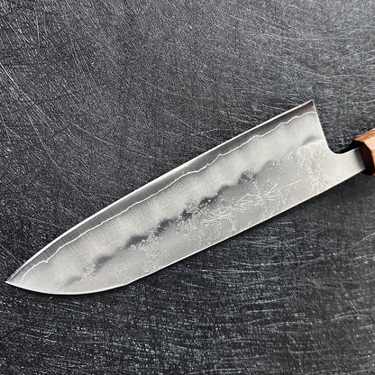 Japanese 165mm santoku kinfe Yoshihiro Ginsan steel nashiji kitchen knife