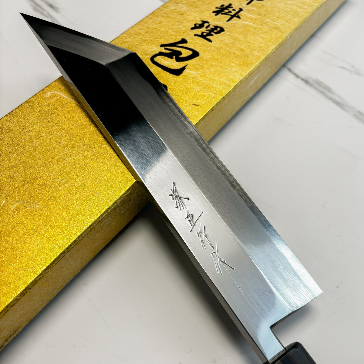 Japanese Tatsuo Ikeda eel knife 240mm mirror finished blue steel 2#  Single edged