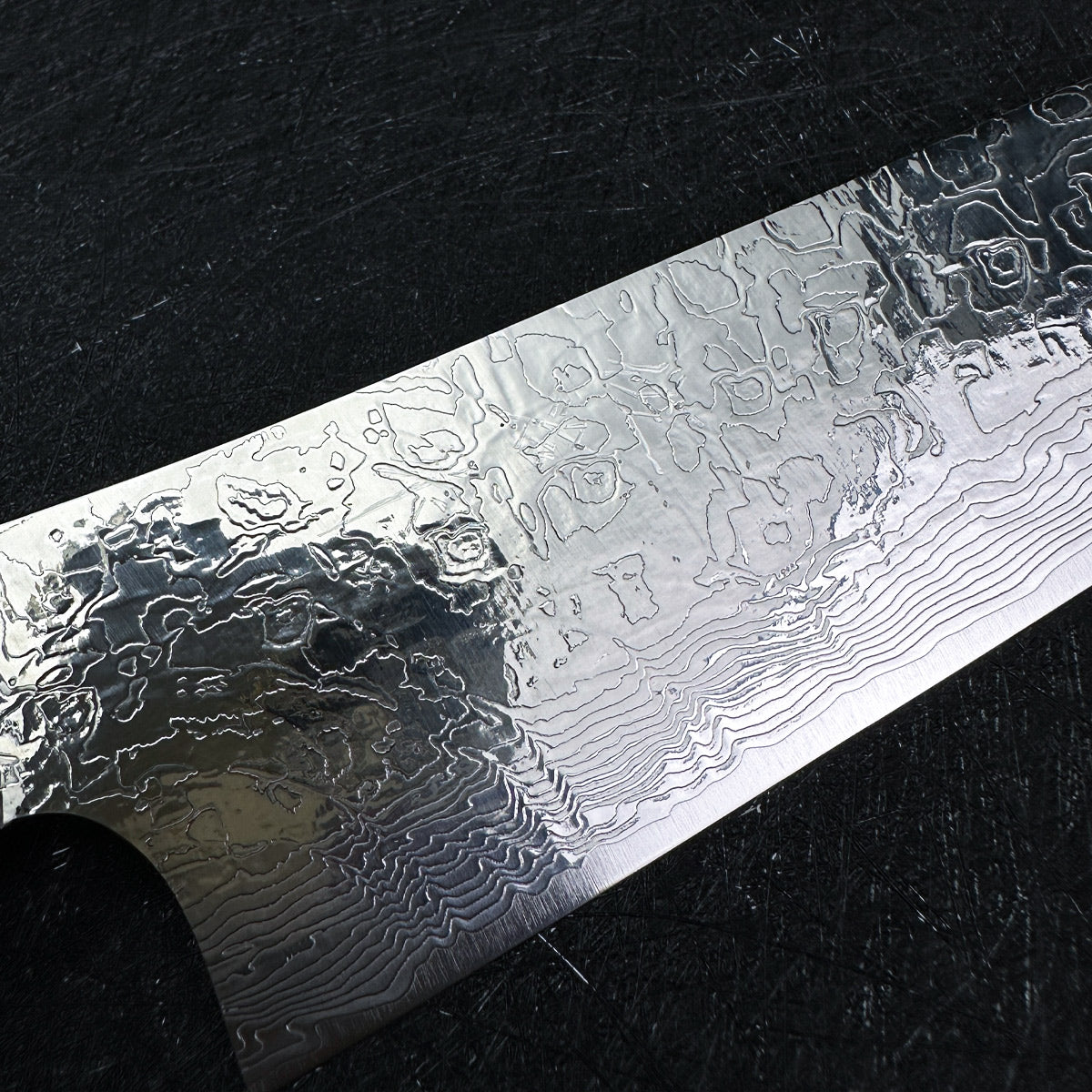 Japanese Takeshi Saji Santoku knife 180mm R2/SG2 powder steel Mirror damascus knife