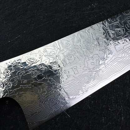 Japanese Takeshi Saji Santoku knife 180mm R2/SG2 powder steel Mirror damascus knife