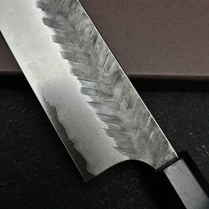 Japanese 170mm bunka knife Yoshimi Kato handmade AS steel Tsuchime finished kitchen knife