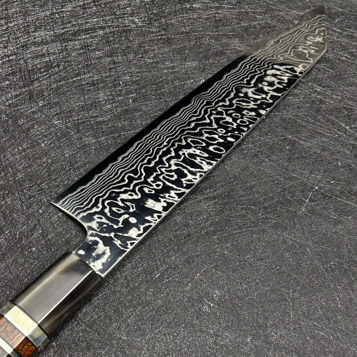 japanese chef knife 240mm kitchen knife Hatsukokoro kiritsuke gyuto damascus cooking knife FAXR2 powder  steel