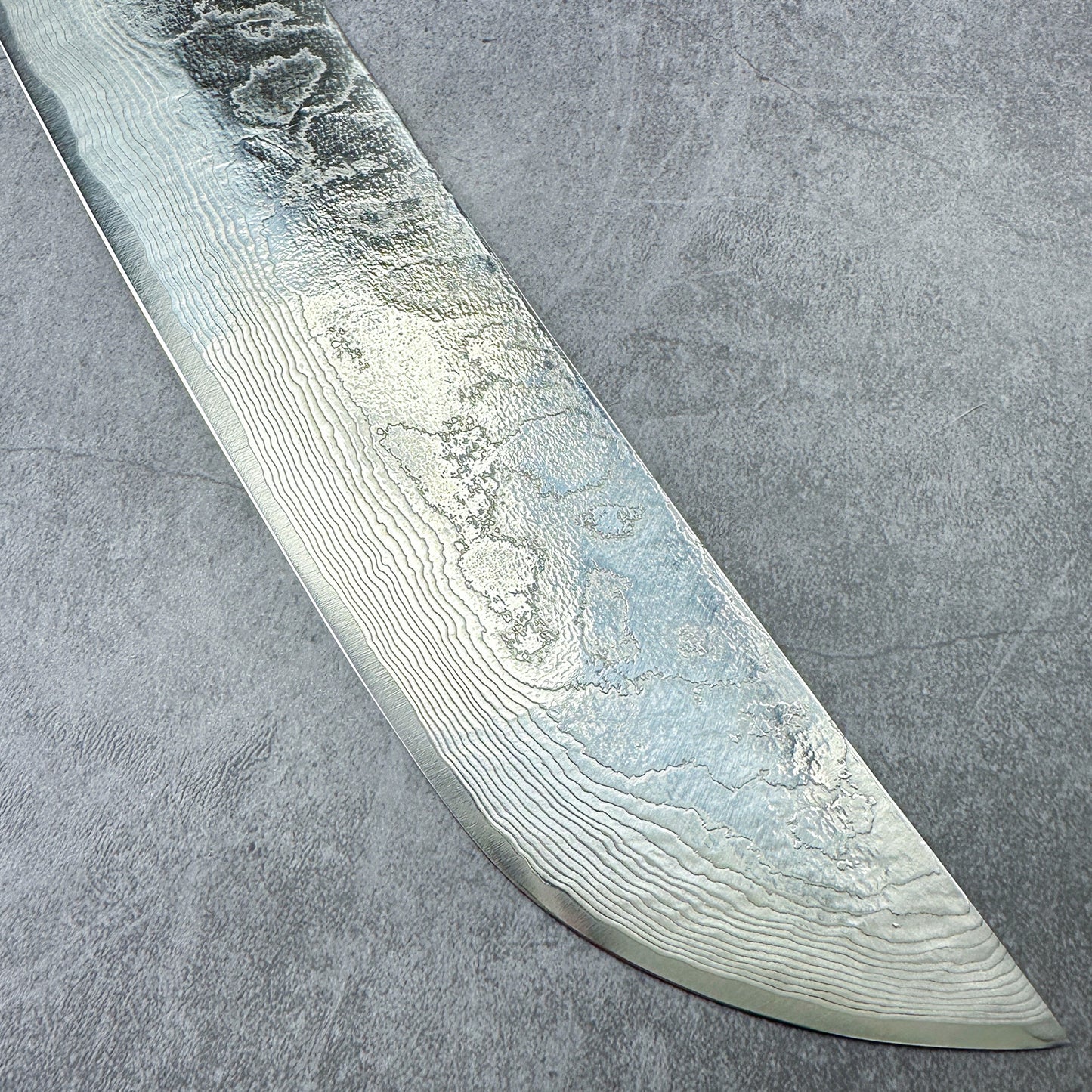 390mm Japanese Takeshi Saji Chef's Sakimaru-Slicer(Sujihiki) 390mm R2 Diamond Finish Damascus DHM