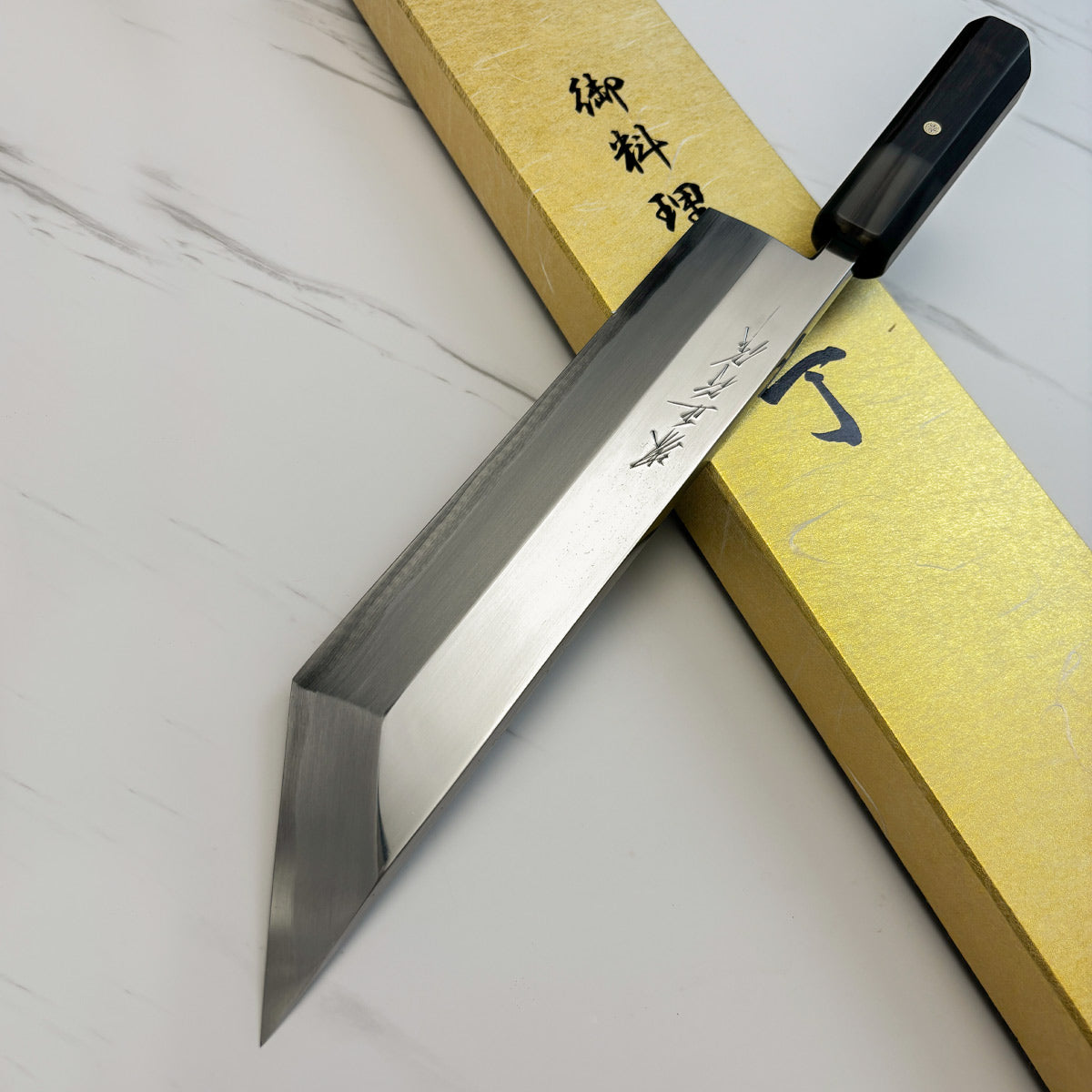 Japanese Tatsuo Ikeda eel knife 240mm mirror finished blue steel 2#  Single edged