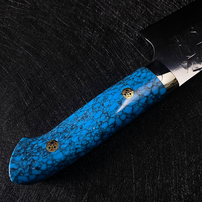 Japanese kitchen knife 180mm santoku kinfe Takeshi Saji cooking knife SRS13 powder steel sharp knife
