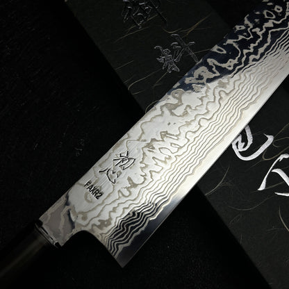 japanese chef knife 240mm kitchen knife Hatsukokoro kiritsuke gyuto damascus cooking knife FAXR2 powder  steel
