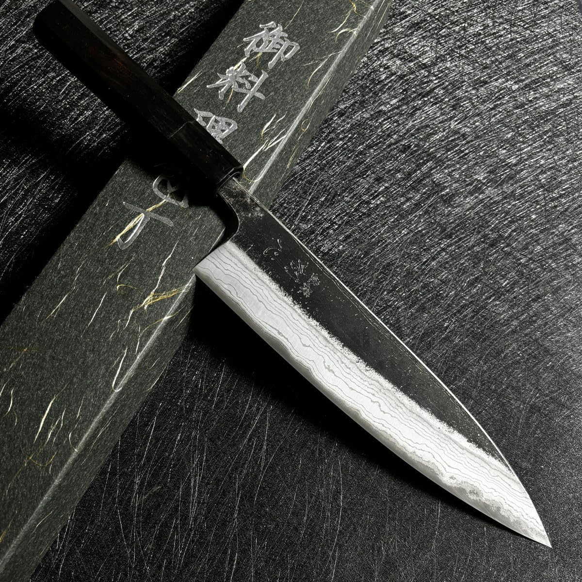 Japanese Hatsukokoro gyuto knife 210mm blade length Aogami#2 blue carbon steel Damascus kitchen knife Kumokage chefs knife (Gyuto knife)