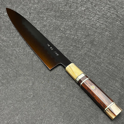 Japanese honyaki 240 gyuto knife Yoshikazu Ikeda chef knife Japanese kitchen knife