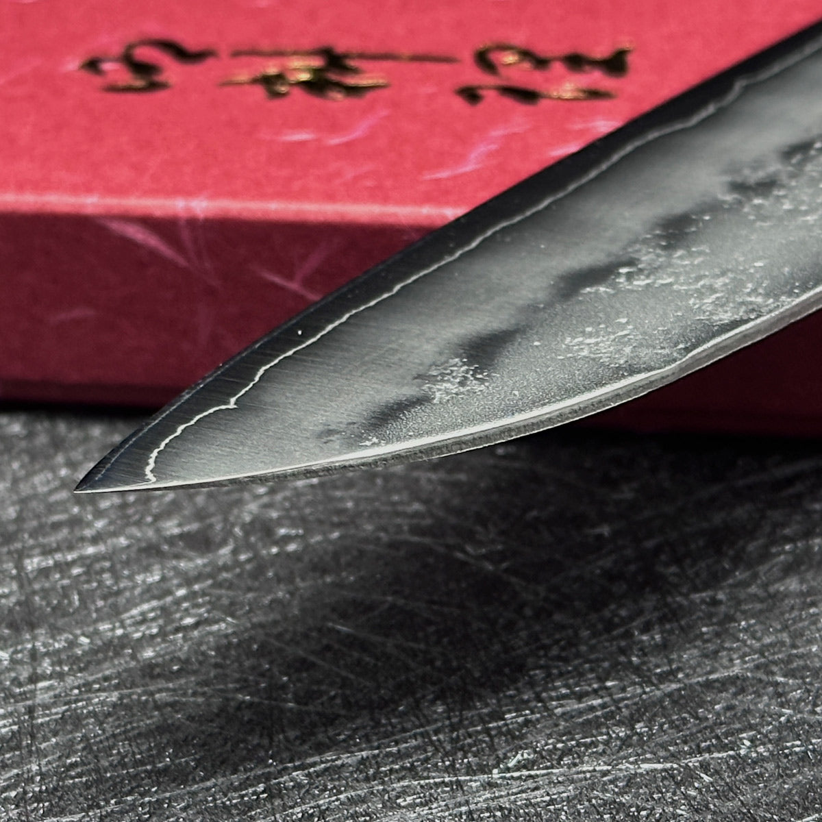 Japanese 165mm santoku kinfe Yoshihiro Ginsan steel nashiji kitchen knife