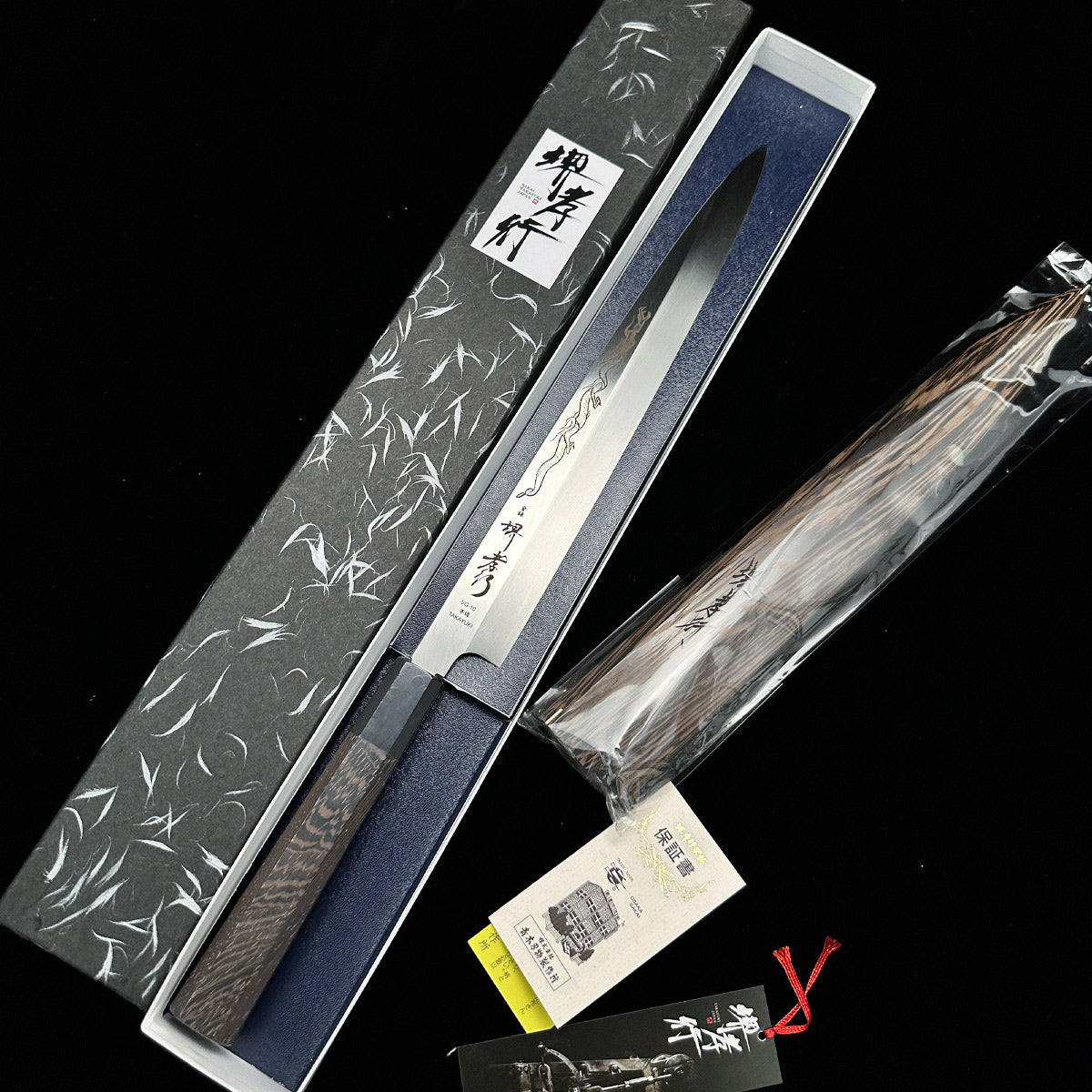 japanese  Yanagiba 300mm sakai takayuki chef's knife SHO-RYU  sashimi kitchen knife VG10 honyaki