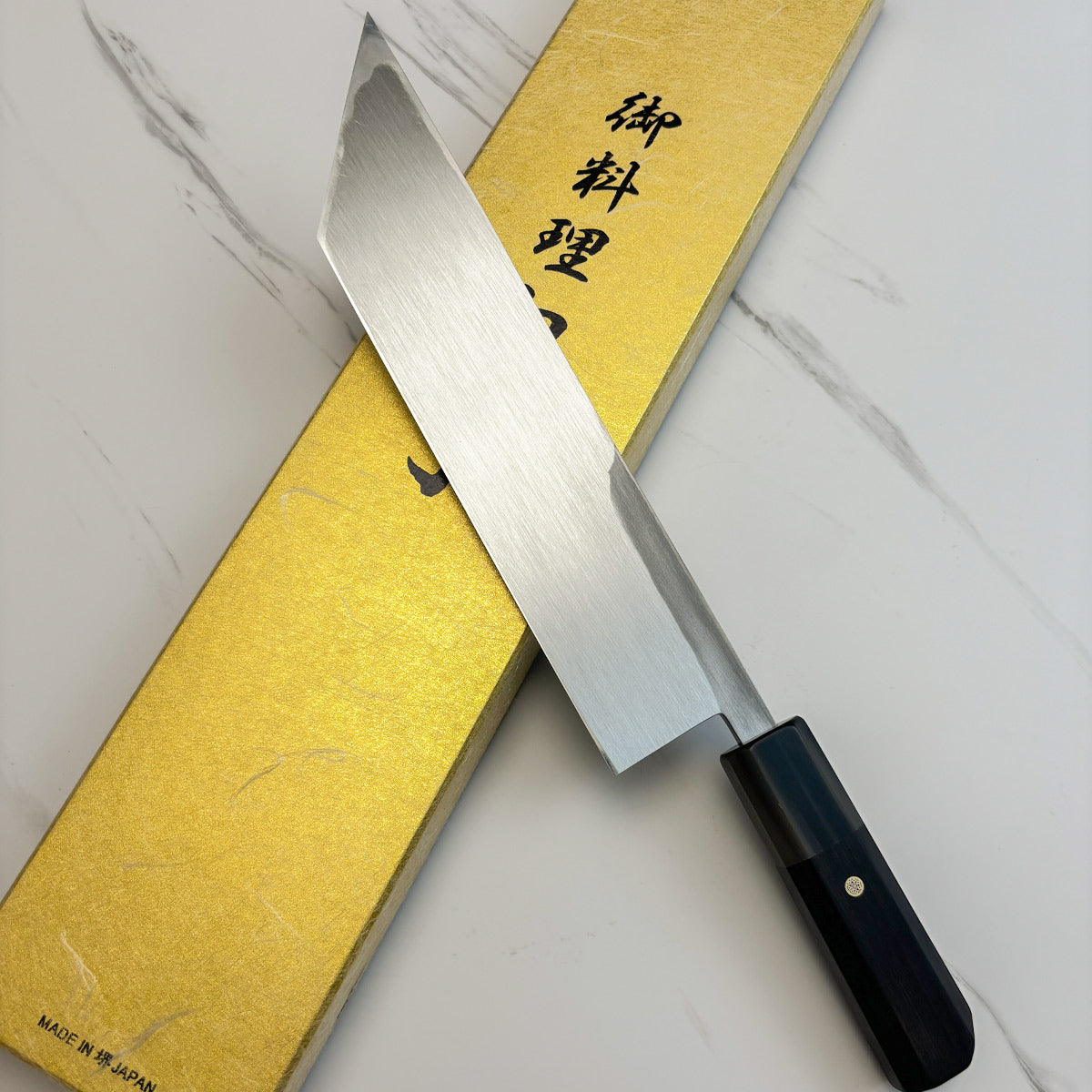 Japanese Tatsuo Ikeda eel knife 240mm mirror finished blue steel 2#  Single edged