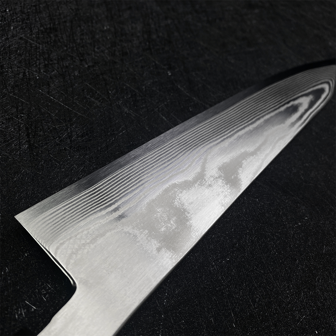 japanese chef knife 210mm kitchen hatsukokoro kiritsuke gyuto Ginsou damascus cooking knife ginsan stainless steel