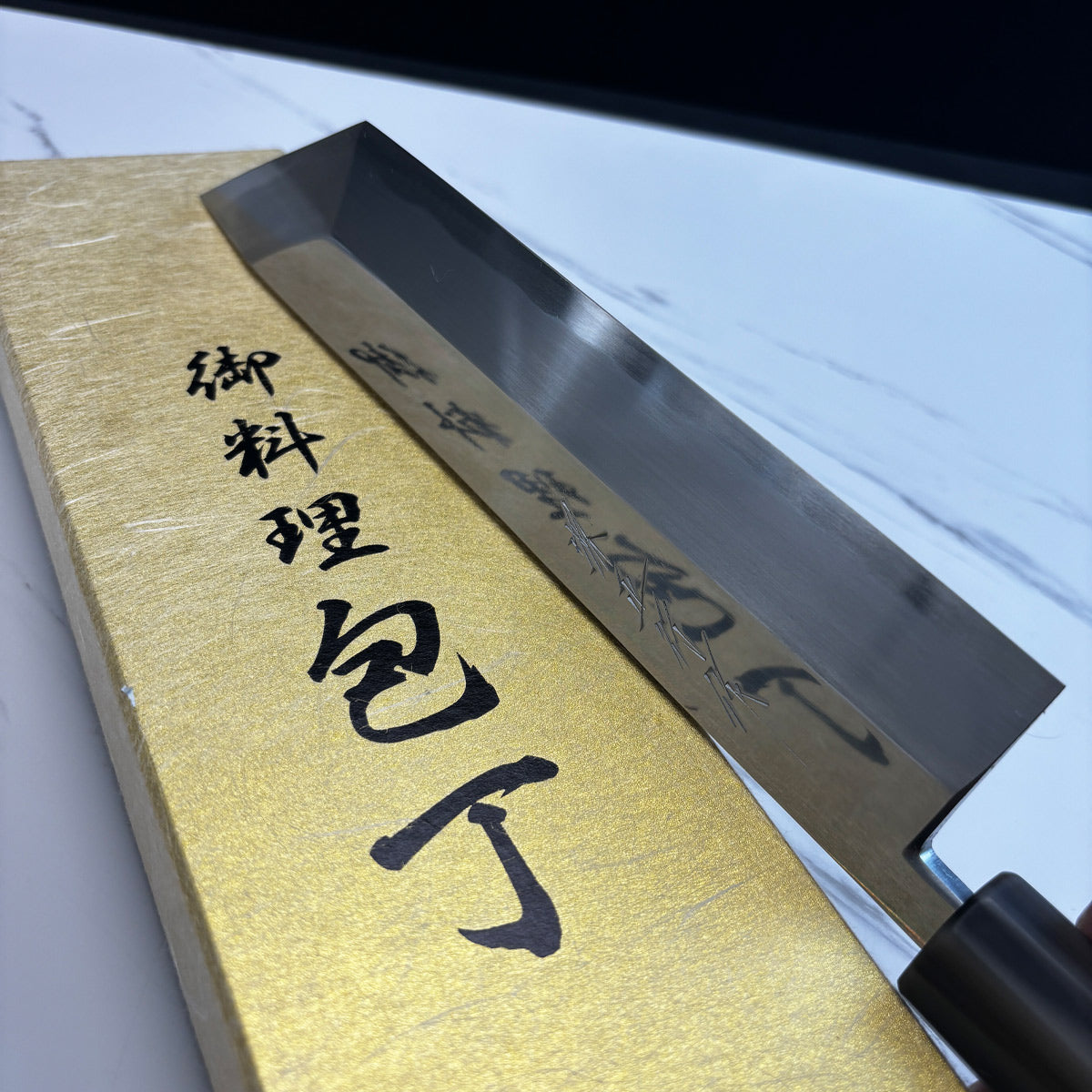 Japanese Tatsuo Ikeda eel knife 240mm mirror finished blue steel 2#  Single edged