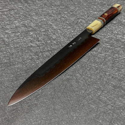 Japanese honyaki 240 gyuto knife Yoshikazu Ikeda chef knife Japanese kitchen knife