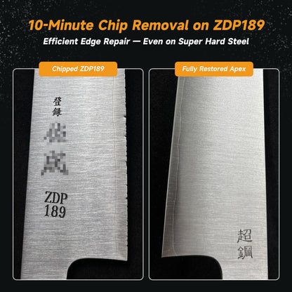 Cheefarcuut Sintered Diamond Sharpening Stone – 400 Grit, Fast Cutting for Super Steels like ZDP189 & S90V