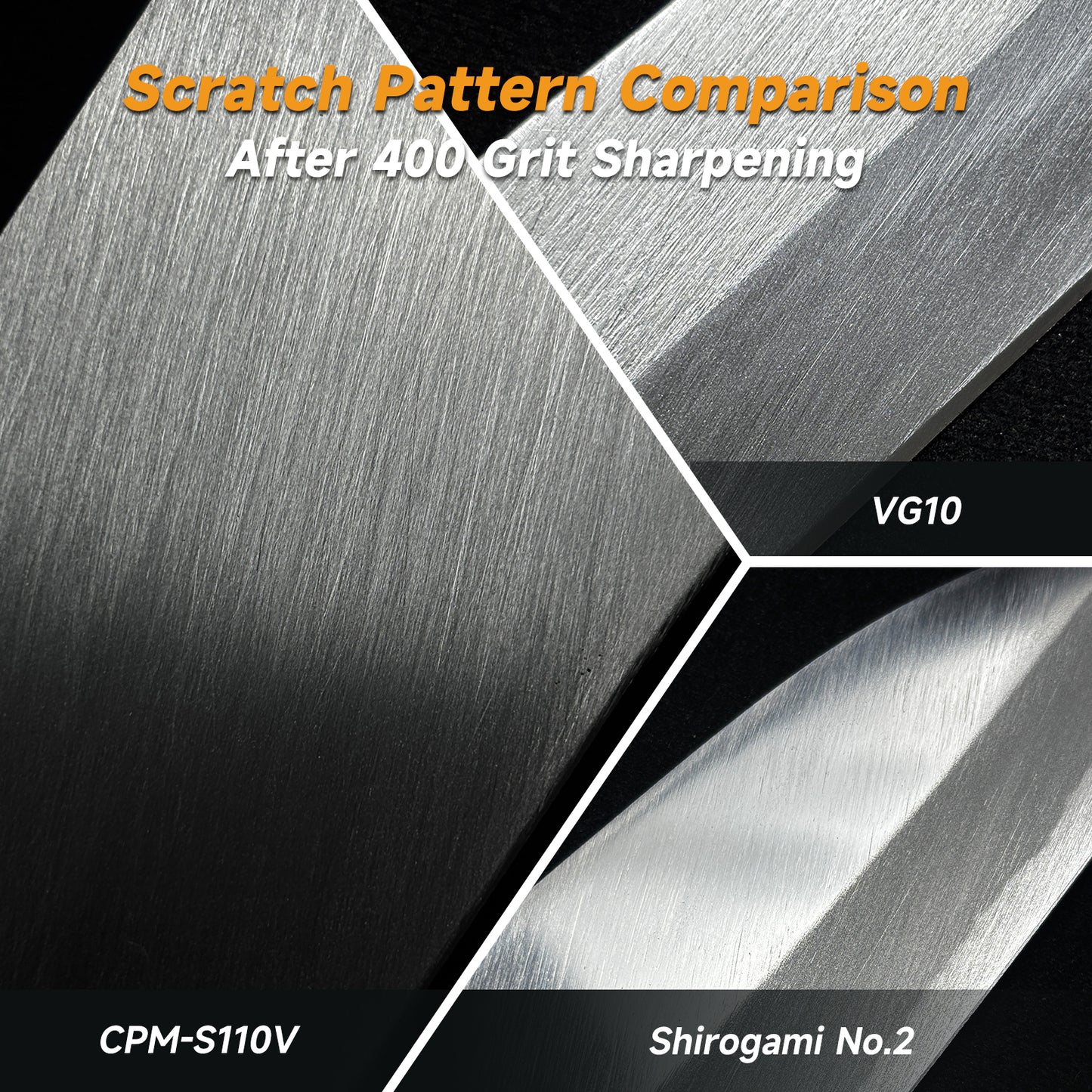 Cheefarcuut Sintered Diamond Sharpening Stone – 400 Grit, Fast Cutting for Super Steels like ZDP189 & S90V