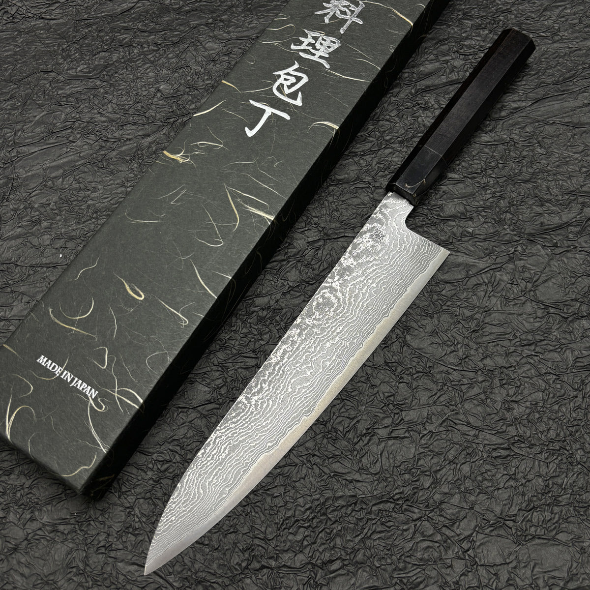 Japanese Makoto Tanaka gyuto knife 240mm  Damascus R2/SG2 powder steel chef's knife
